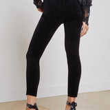 L'AGENCE - Margot Velvet Cropped Skinny Jean