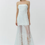 Simkhai - Rennis Embroidered Organza Bustier Gown
