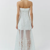 Simkhai - Rennis Embroidered Organza Bustier Gown