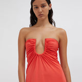 Christopher Esber - Arced Palm Strapless Dress