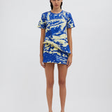 Christopher Esber - Platano Print Crushed Micro Skirt