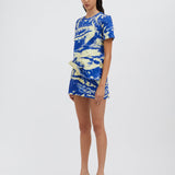 Christopher Esber - Platano Print Crushed Micro Skirt