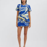 Christopher Esber - Platano Print Crushed Micro Skirt