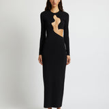 Christopher Esber - Salacia Wire Long Sleeve Column Dress