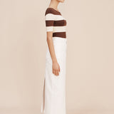Posse - HARVEY SKIRT - VINTAGE WHITE