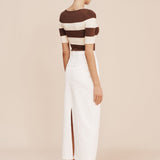 Posse - HARVEY SKIRT - VINTAGE WHITE