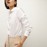 Veronica Beard - Libby Poplin Button-Down Shirt