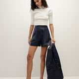 Veronica Beard - Haina Vegan Leather Short