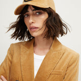 Veronica Beard - Corduroy Baseball Cap | Logo Crest