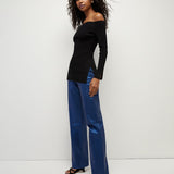 Veronica Beard - Derick Ribbed Off-Shoulder Pullover