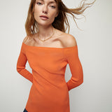 Veronica Beard - Derick Ribbed Off-Shoulder Pullover