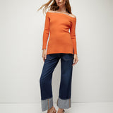 Veronica Beard - Derick Ribbed Off-Shoulder Pullover
