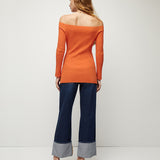 Veronica Beard - Derick Ribbed Off-Shoulder Pullover