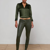 L'AGENCE - Marguerite Coated Skinny Jean