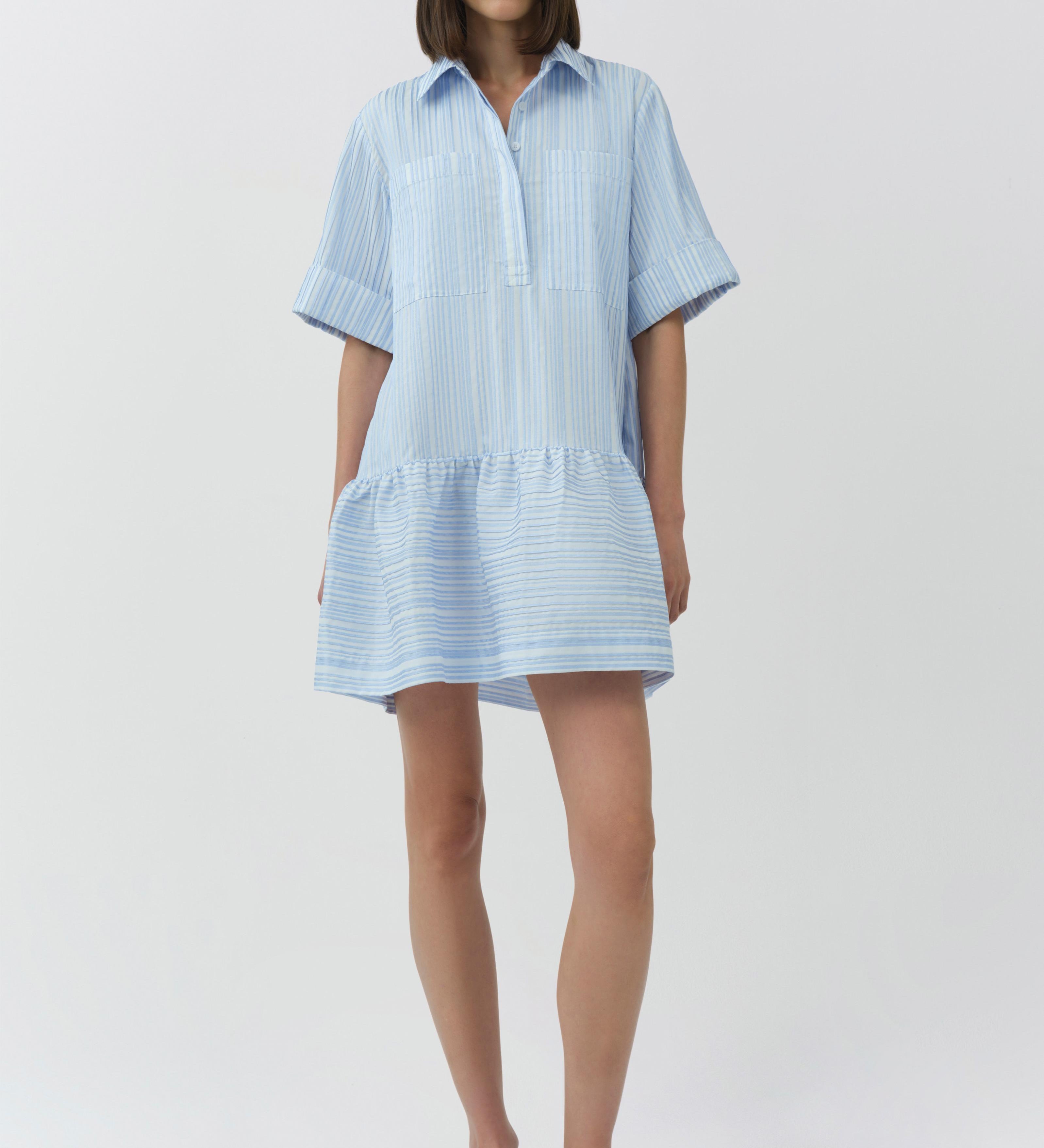 Simkhai - Criss Short Sleeve Shirt Dress