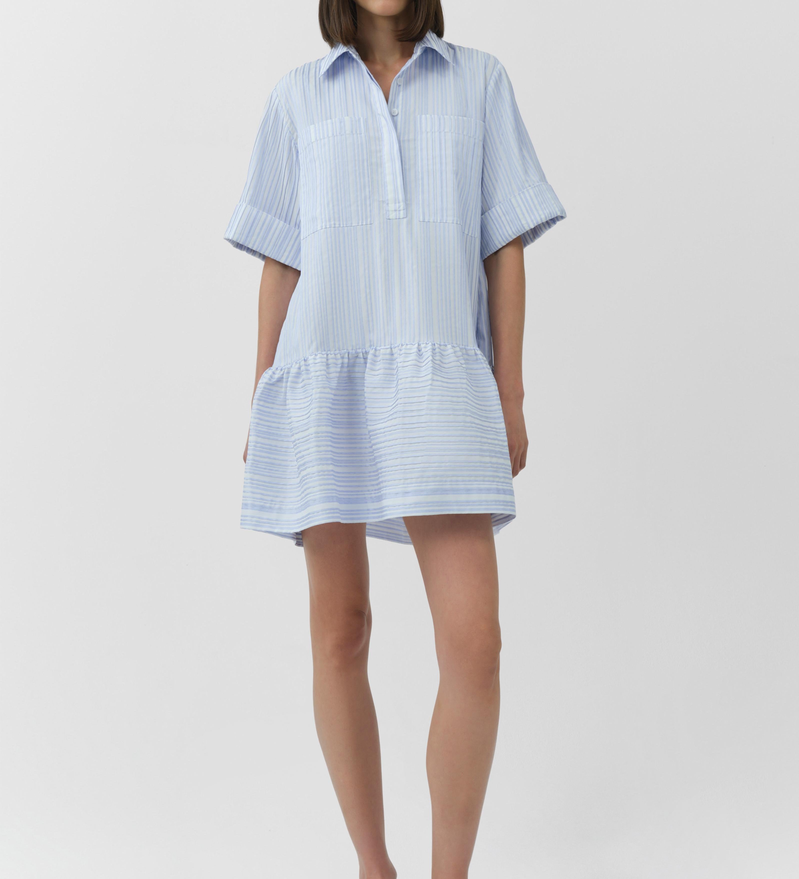 Simkhai - Cris Short Sleeve Shirt Dress