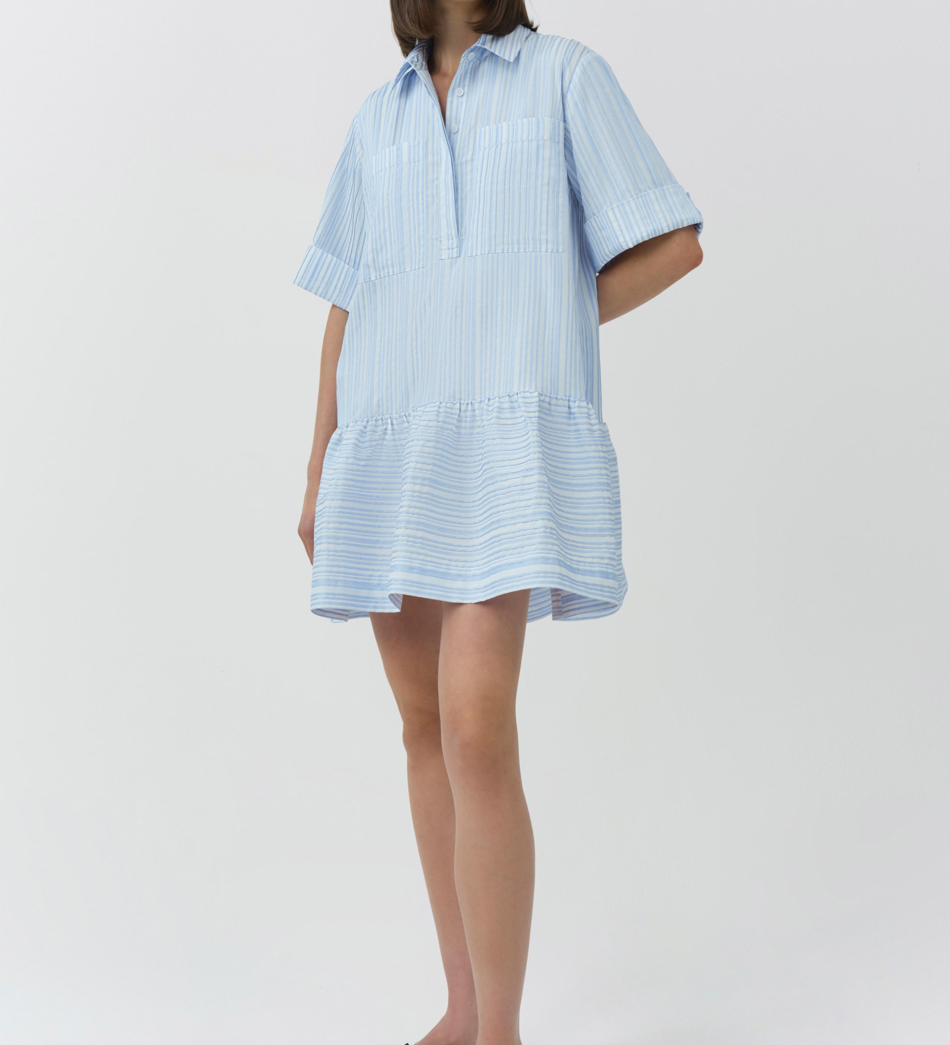 Simkhai - Criss Short Sleeve Shirt Dress