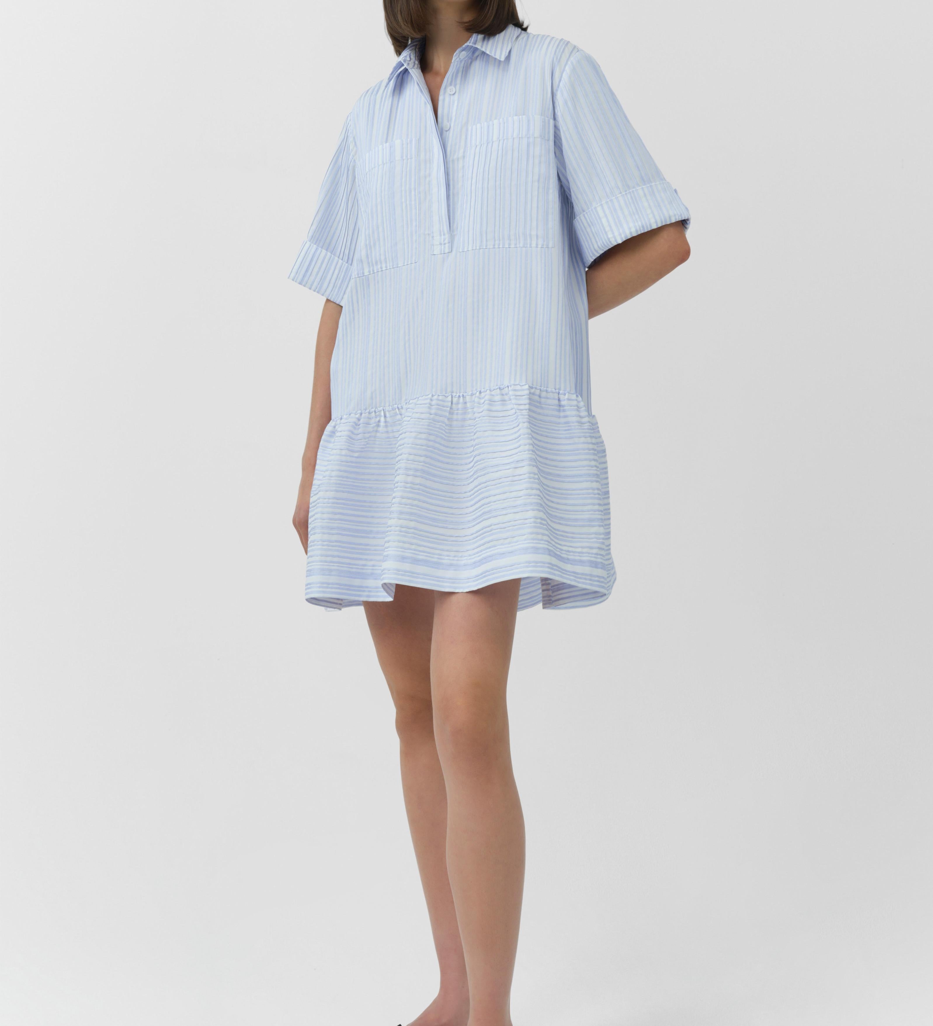 Simkhai - Cris Short Sleeve Shirt Dress