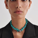Aflalo - Turquoise Choker in White Gold