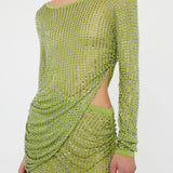 Christopher Esber - Cirrus Cutaway Long Sleeve Midi Dress