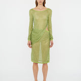 Christopher Esber - Cirrus Cutaway Long Sleeve Midi Dress