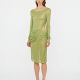 Christopher Esber - Cirrus Cutaway Long Sleeve Midi Dress