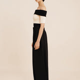Posse - THEO OTS TOP - BLACK STRIPE