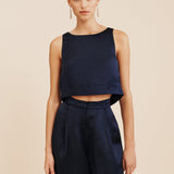 Posse - JOY CROP TOP - MIDNIGHT