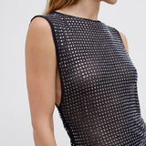 Christopher Esber - Cristalla Asymmetric Knit Top