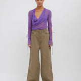 Christopher Esber - Mobius Long Sleeve Tie Top