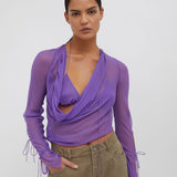 Christopher Esber - Mobius Long Sleeve Tie Top