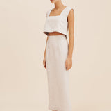 Posse - CALEB CROP TOP - NATURAL