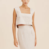 Posse - CALEB CROP TOP - NATURAL