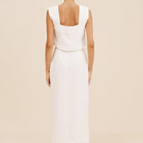 Posse - GIGI COLUMN SKIRT - IVORY