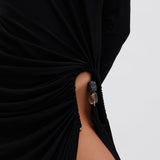 Christopher Esber - Helix Crystal Stone Long Sleeve Dress