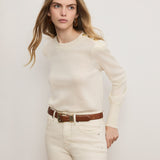Veronica Beard - Nelia Cashmere Pullover | Button Accent