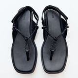 St. Agni - Woven Rope Sandal - Black