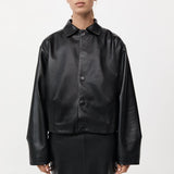 St. Agni - Cocoon Leather Jacket - Black