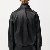 St. Agni - Cocoon Leather Jacket - Black
