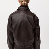 St. Agni - Cocoon Leather Jacket - Chocolate