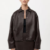 St. Agni - Cocoon Leather Jacket - Chocolate