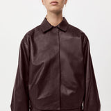 St. Agni - PRE-ORDER: Cocoon Leather Jacket - Bordeaux