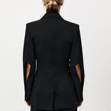 St. Agni - Slim Cut Out Blazer - Black