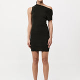St. Agni - Asymmetric Knit Mini Dress - Basil