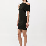 St. Agni - Asymmetric Knit Mini Dress - Basil