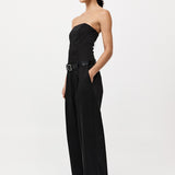 St. Agni - Tailored Strapless Jumpsuit - Black