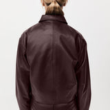 St. Agni - PRE-ORDER: Cocoon Leather Jacket - Bordeaux