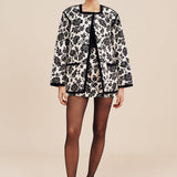 Posse - ROMEO MINI SKIRT - NOIR BLOOM