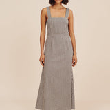 Posse - AMELIA SQUARE NECK DRESS - GINGHAM