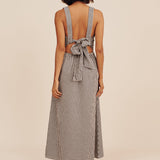 Posse - AMELIA SQUARE NECK DRESS - GINGHAM